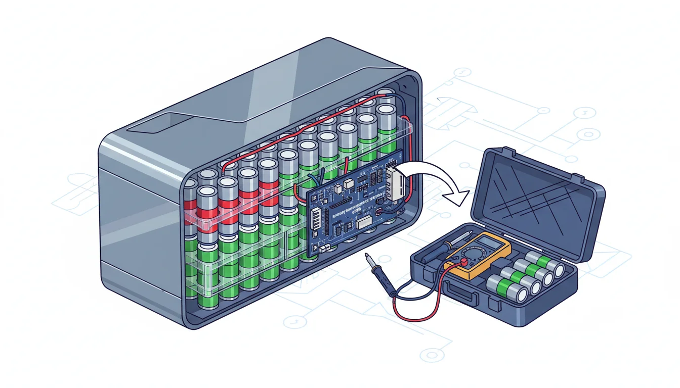 Illustration showing can ebike batteries be rebuilt concept